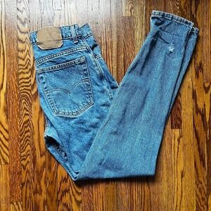 Blue Levi's 550 relaxed fit tapered leg jeans